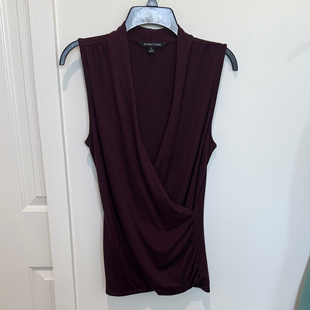 41 Hawthorn Deep Burgundy Sleeveless Top